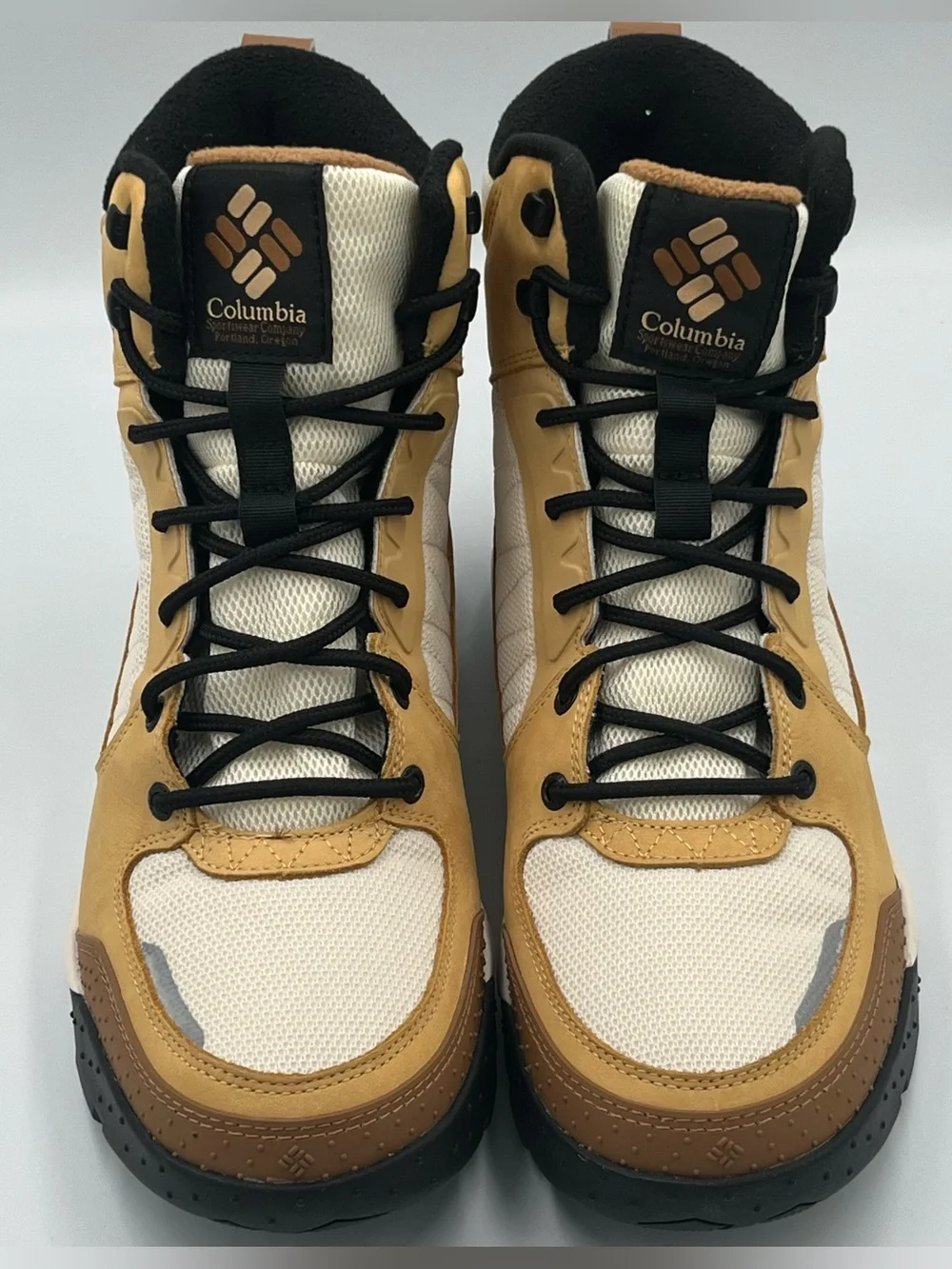 Columbia Hawthorn Plain FS Omni Heat Waterproof BootsMen’s 10.5 Wheat Brn Cream